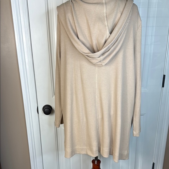 Splendid Tan hooded cardigan and black tank SZ XXL - Picture 4 of 10